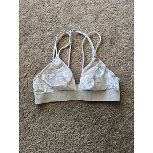 Victoria's Secret Pink Velvet Bralette Gray Small